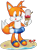 Size: 827x1111 | Tagged: safe, artist:itsscarfy, miles "tails" prower, fox, beach, classic sonic (universe), classic tails, food, holding something, ice cream, inner tube, licking lips, looking at something, male, sand, seashell, smile, solo, standing, tongue, tongue out