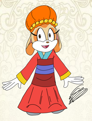 Size: 2603x3420 | Tagged: safe, artist:aso-designer, cream the rabbit