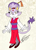 Size: 2703x3744 | Tagged: safe, artist:aso-designer, blaze the cat, cat, clothes, dress, female