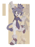 Size: 827x1088 | Tagged: safe, artist:danfydoodles, blaze the cat, cat, blaze's tailcoat, blushing, clothes, dress, echo background, female, open mouth, open smile, raised leg, shoes, solo