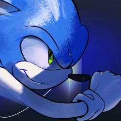 Size: 400x400 | Tagged: safe, artist:panhaley54803, sonic the hedgehog, 2024, smile, solo