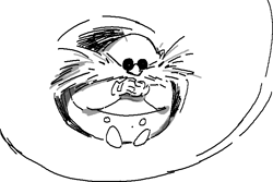 Size: 726x485 | Tagged: safe, artist:panhaley54803, robotnik, 2024, cute, greyscale, monochrome, redraw, robotnikbetes, simple background, sitting, sketch, solo, white background