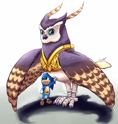 Size: 1280x1348 | Tagged: safe, artist:jamoart, longclaw, sonic the hedgehog