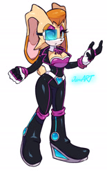 Size: 1528x2464 | Tagged: safe, artist:jamoart, vanilla the rabbit, secret agent