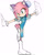 Size: 1590x2000 | Tagged: safe, artist:panhaley54803, amy rose, alternate outfit, chinese clothes, chinese dress, clothes, dress, simple background, sketch, solo, standing, standing on one leg, white background