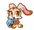 Size: 859x737 | Tagged: safe, artist:marimo838, cheese (chao), cream the rabbit, chao, arms behind back, cheeseabetes, chibi, clothes, cream's dress, creamabetes, cute, dress, duo, mouth open, neutral chao, simple background, smile, standing, white background