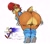 Size: 2048x1790 | Tagged: suggestive, artist:animation sensation, sally acorn, sonic the hedgehog, chipmunk, hedgehog, 2026, big butt, butt, duo, dust clouds, female, looking at them, looking at viewer, male, pose, sally x sonic, sally's vest and boots, shipping, simple background, stopping, straight, surprised, white background