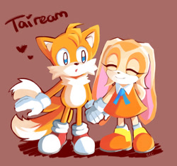 Size: 922x867 | Tagged: safe, artist:lunaerim, cream the rabbit, miles "tails" prower