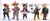 Size: 2048x875 | Tagged: suggestive, artist:cxrryart, bunnie rabbot, nicole the hololynx, sally acorn, tangle the lemur, whisper the wolf, chipmunk, lemur, lynx, rabbit, wolf, alternate outfit, busty bunnie, busty nicole, busty sally, busty tangle, busty whisper, clothes, cybernetic, cyborg, female, group, looking at viewer, pose, sally's ringblader outfit