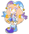 Size: 876x1024 | Tagged: safe, artist:optic-phantasm-47, oc, oc:juliana the hedgehog, hedgehog, 2025, bell, boots, clothes, demisexual, dress, eyelashes, female, gloves, hat, jester outfit, lesbian, looking at viewer, mouth open, oc only, open smile, pink nose, simple background, smile, smiling at viewer, solo, standing, star (symbol), transparent background