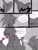 Size: 1536x2048 | Tagged: safe, artist:superguy551, sonic the hedgehog, 2026, candy, comic, crossover, crossover shipping, duo, ellen joe, english text, food, greyscale, hand on own chin, holding something, humanoid, lollipop, monochrome, mouth open, shipping, sketch, speech bubble, spot color, straight, thinking, thought bubble, zenless zone zero