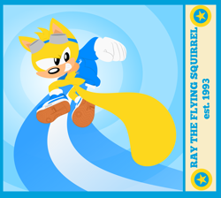 Size: 1833x1642 | Tagged: safe, artist:rustybcat, ray the flying squirrel, alternate outfit, alternate shoes, puma