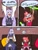 Size: 1536x2048 | Tagged: safe, artist:superguy551, amy rose, human, 2025, amy's halterneck dress, character request, clothes, comic, couch, crossover, dress, duo, english text, eyes closed, glowstick, holding something, implied sonic, indoors, lidded eyes, looking at each other, looking at them, mouth open, sitting, smile, speech bubble