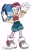 Size: 1272x2048 | Tagged: source needed, safe, artist:zketcherz, amy rose, hedgehog, alternate outfit, alternate shoes, backwards cap, boom box, female, sneakers, solo, tomboy