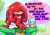 Size: 1159x800 | Tagged: safe, artist:ohposhers, knuckles the echidna, chao, echidna, 2024, agender, daytime, dialogue, duo, english text, faic, gloves, head fluff, implied sonic, lidded eyes, male, master emerald, neutral chao, outdoors, sharp teeth, shoes, shrunken pupils, sitting, socks, speech bubble, talking, text, tree