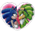 Size: 640x561 | Tagged: safe, artist:viciousbutprecious, jet the hawk, sonic the hedgehog, bird, hedgehog, arms folded, chest fluff, duo, eyewear on head, frown, gay, goggles, goggles on head, heart, jet x sonic, lidded eyes, looking at each other, male, shipping, simple background, smile, transparent background, youtube link in description