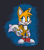 Size: 1805x2041 | Tagged: safe, artist:lilac reindeer, miles "tails" prower, fox, 2022, blushing, eyelashes, holding something, looking at viewer, male, mouth open, one fang, open smile, signature, smile, smiling at viewer, solo, standing, wrench