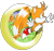 Size: 956x903 | Tagged: safe, artist:laymon, miles "tails" prower, fox, 2019, chest fluff, classic sonic (universe), classic tails, emerald hill, flat colors, flying, looking offscreen, male, mania style, mid-air, portal, reaching out, ring, simple background, smile, solo, spinning tails, style emulation, transparent background, warp ring