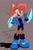 Size: 1244x1908 | Tagged: safe, artist:superguy551, sally acorn, chipmunk, 2023, alternate version, female, grey background, looking at viewer, mouth open, pose, sally's ringblader outfit, simple background, smile, solo, standing