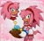 Size: 1524x1398 | Tagged: safe, artist:ivalynroses, amy rose, echidna, clothes, dress, female, species swap