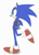 Size: 500x697 | Tagged: safe, artist:or__todd, sonic the hedgehog, hedgehog, clothes, frown, hand in pocket, jacket, looking offscreen, male, simple background, solo, standing, standing on one leg, white background