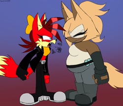 Size: 2048x1781 | Tagged: safe, artist:fartist2020, fiona fox, whisper the wolf