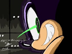 Size: 1242x927 | Tagged: safe, artist:superguy551, sonic the hedgehog, sonic x, 2022, dark form, dark sonic, grin, looking at viewer, male, redraw, smile, solo