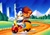 Size: 2048x1424 | Tagged: safe, artist:jadepesky, sally acorn, sonic the hedgehog, chipmunk, hedgehog, 2026, archie sonic the hedgehog, building, city, classic sally, classic sonic, classic style, daytime, duo, eyes closed, female, forest, hugging, hugging from behind, looking at them, male, motorcycle, mountain, outdoors, riding, road, sally x sonic, sally's vest and boots, scooter, shipping, skyscraper, smile, smiling at them, sonic satam, straight, tree, vehicle