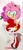 Size: 960x2048 | Tagged: safe, artist:mana_ita, amy rose, hedgehog, female, flower, mouth open, open smile, smile, solo, standing on one leg