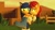 Size: 1920x1080 | Tagged: safe, artist:micktrap397, sally acorn, sonic the hedgehog, chipmunk, hedgehog, green hill zone, 2020, 3d, archie sonic the hedgehog, carrying them, duo, female, gmod, looking at each other, male, sally x sonic, sally's vest and boots, shipping, smile, smiling at each other, straight, sunset, walking