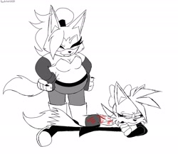 Size: 2048x1781 | Tagged: safe, artist:fartist2020, fiona fox, whisper the wolf