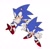 Size: 1029x1004 | Tagged: safe, artist:thomas_rsvd, sonic the hedgehog, hedgehog, classic sonic, classic sonic (universe), clenched fist, frown, male, simple background, solo, standing, white background