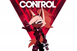 Size: 2050x1352 | Tagged: safe, artist:thomas_rsvd, whisper the wolf, wolf, 31 days sonic, 2022, english text, eyes closed, female, holding something, simple background, solo, standing, white background