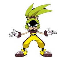 Size: 1052x860 | Tagged: safe, artist:thomas_rsvd, surge the tenrec, tenrec, 2022, female, idw sonic the hedgehog, looking at viewer, ring (jewelry), simple background, solo, standing, white background