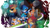 Size: 1280x720 | Tagged: safe, artist:kakashihata, antoine d'coolette, bunnie rabbot, metal sally, metal sonic, miles "tails" prower, sally acorn, sonic the hedgehog, chipmunk, coyote, fox, hedgehog, rabbit, building, crying, death egg, female, group, hugging, male, robot, roboticized, running, sally's vest and boots, skyscraper, space, star (sky), tears