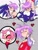 Size: 1536x2048 | Tagged: suggestive, artist:superguy551, amy rose, sonic the hedgehog, 2026, blushing, crossover, crossover shipping, darkstalkers, eyes closed, female, grey background, hand on own face, heart, kiss, lilith (darkstalkers), looking at each other, looking at them, male, mouth open, shipping, simple background, smile, straight, thought bubble, trio