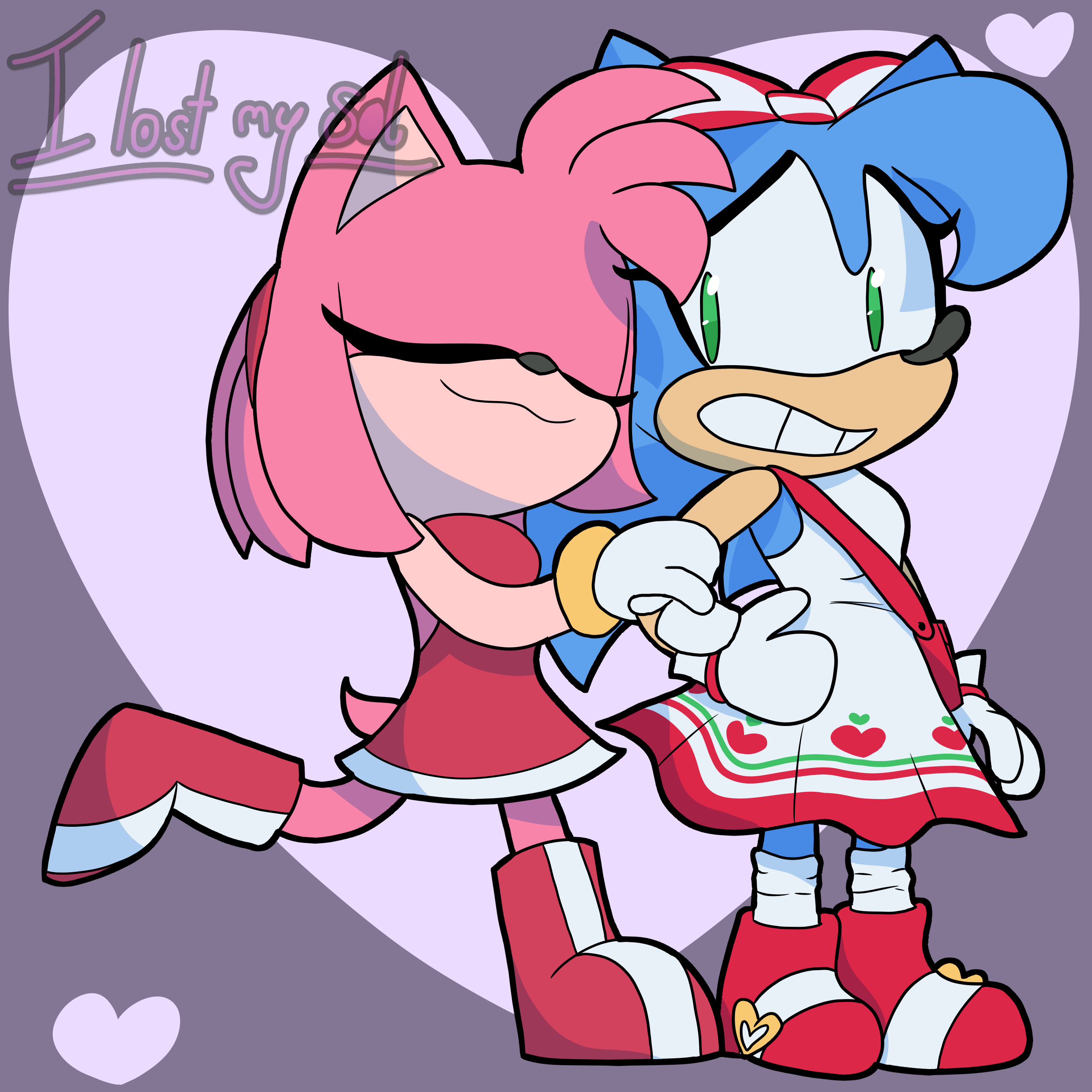 226 Safe Artistilostmysol Amy Rose Sonic The Hedgehog Hedgehog Dress Gender Swap Half 