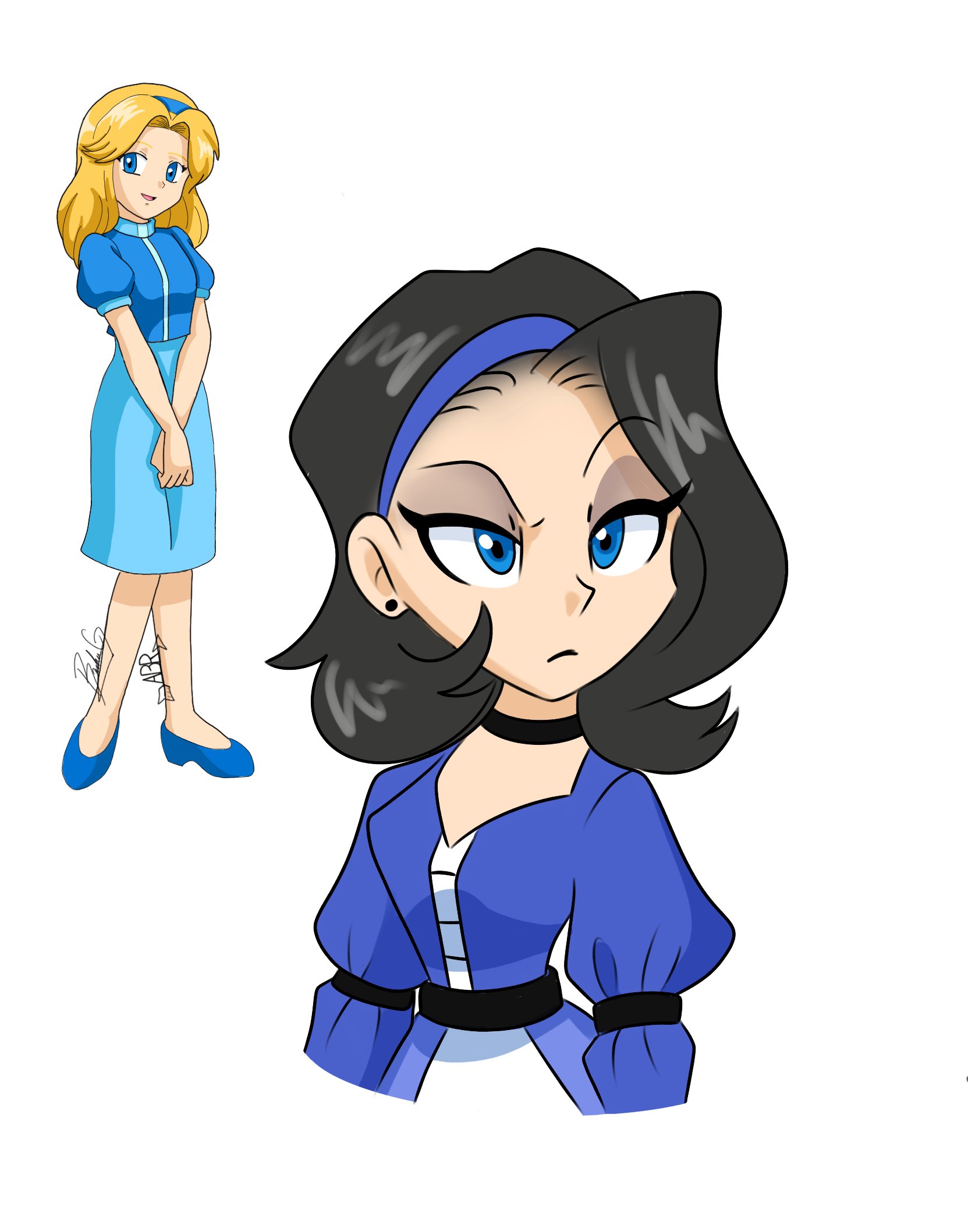 1534 - safe, artist:melodycler01, maria robotnik, alignment swap - art 