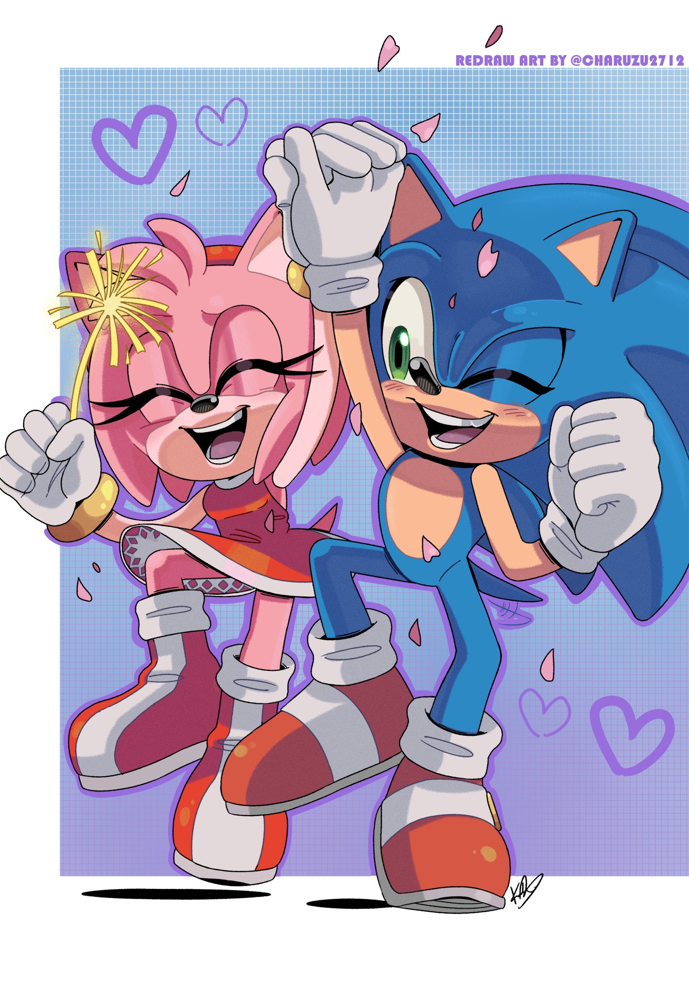 Classic Amy Rose Mr.FadMaz - Illustrations ART street