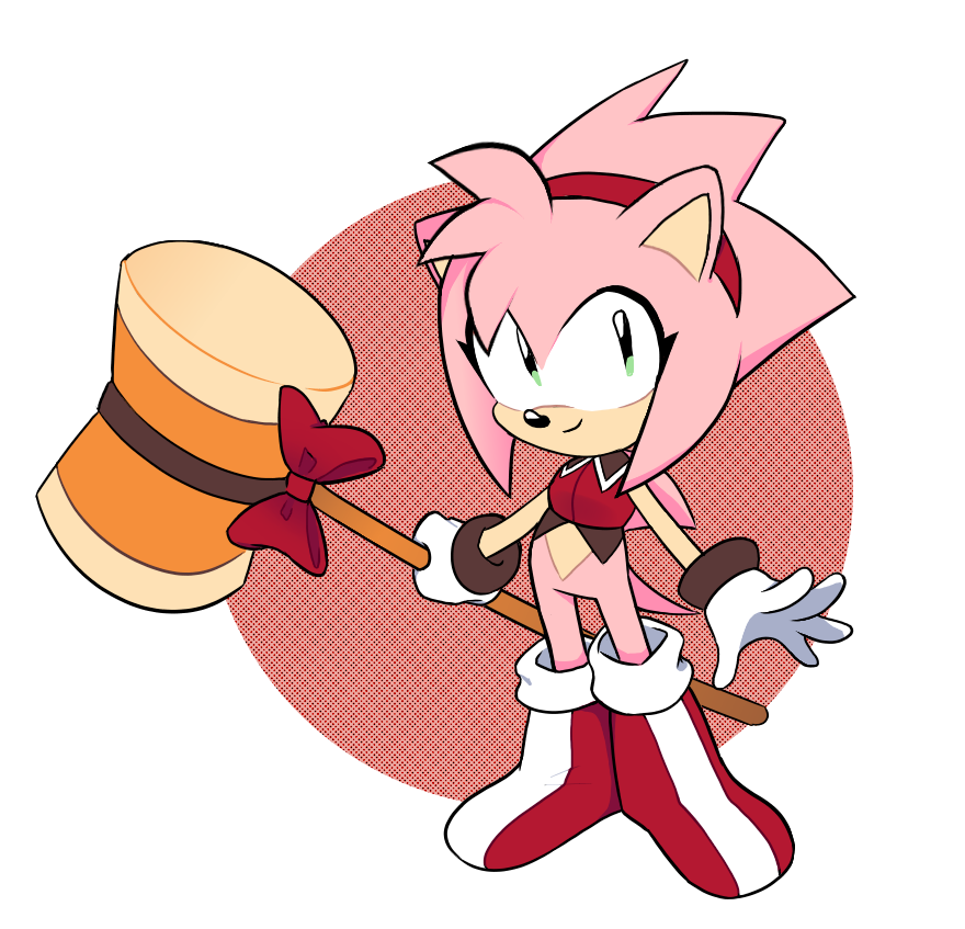 3209 Safe Artisthearttheglaceon Amy Rose Boots Bow Crop Top Hair Over One Eye Holding 2553