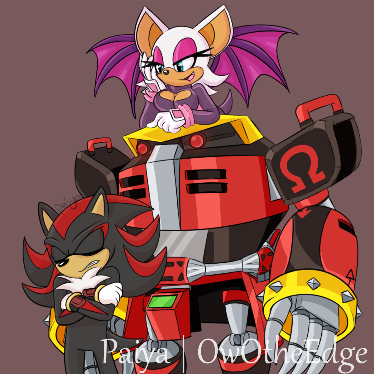 3861 safe, artistowotheedge, e123 omega, rouge the bat, shadow the