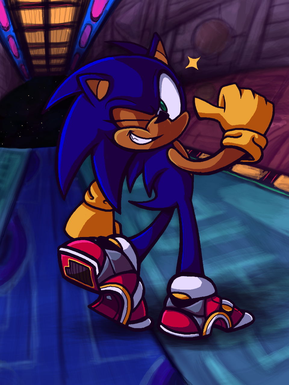 216363 - safe, artist:usa37107692, sonic the hedgehog (sonic), hedgehog,  mammal, sega, sonic the hedgehog (series), sonic x, black background,  clothes, dark sonic, magic, male, shoes, simple background, solo, solo male  - Furbooru