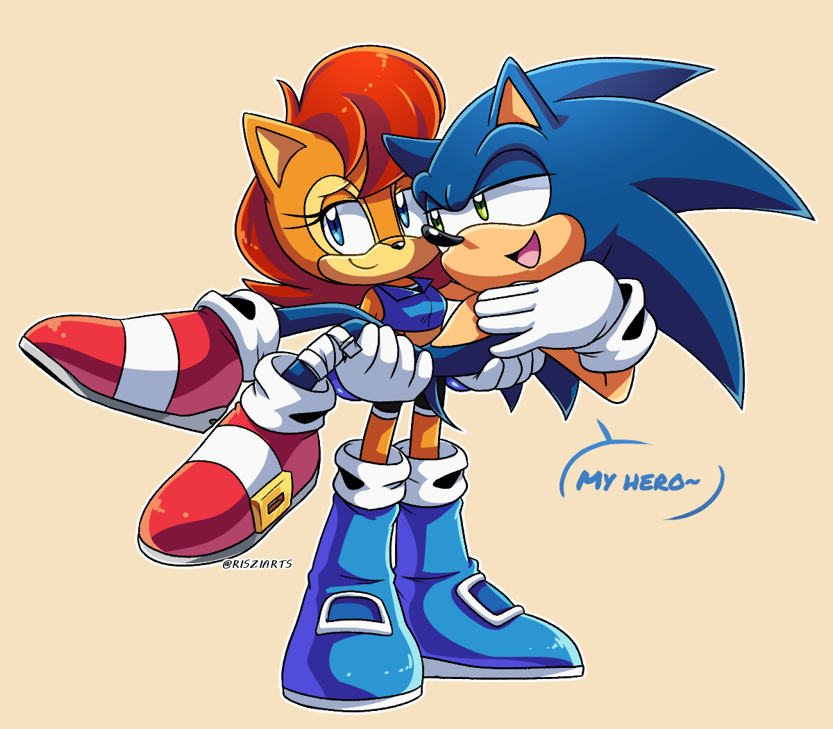 6730 Safe Artist Risziarts Sally Acorn Sonic The Hedgehog