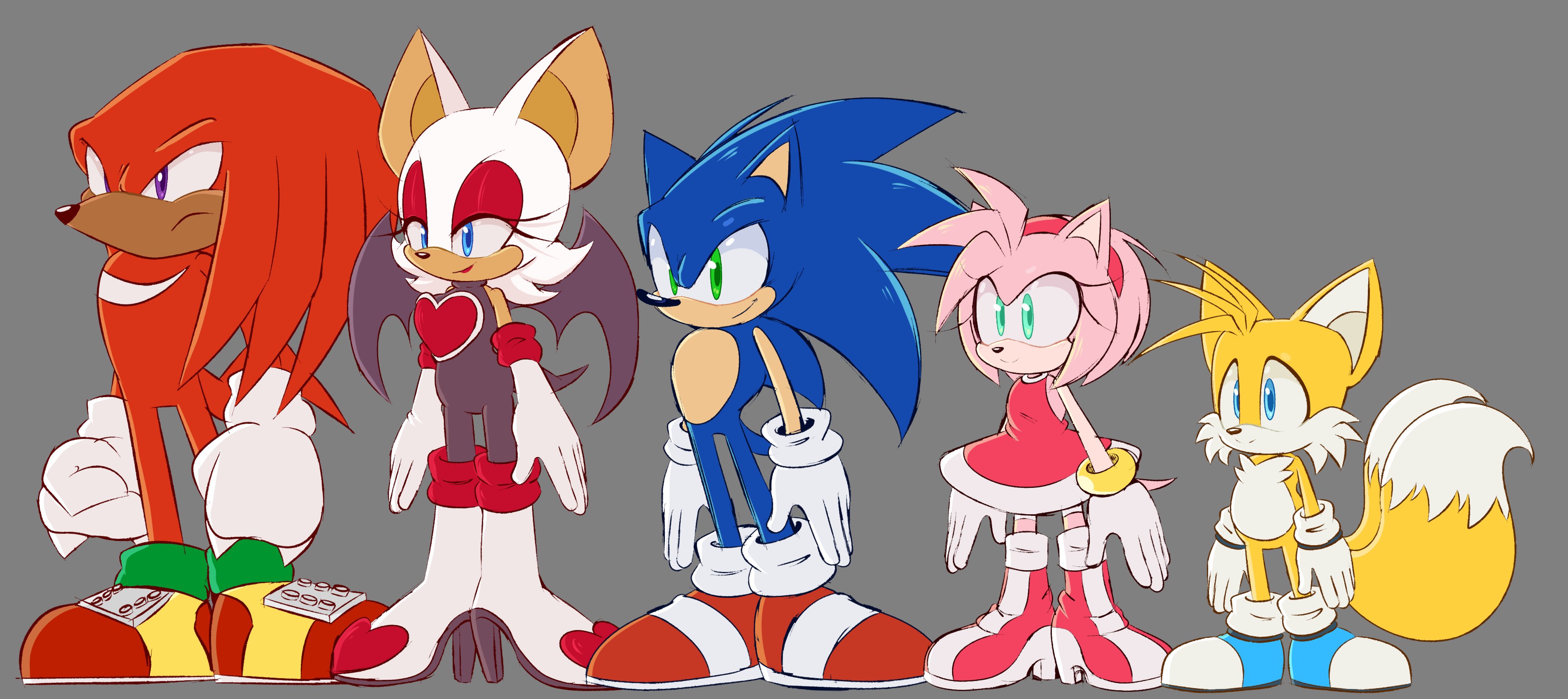 7732 Safe Artiststorminghearts Amy Rose Knuckles The Echidna Miles Tails Prower Rouge